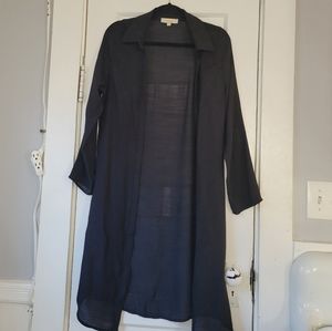 REBELLION Black Duster Cardigan